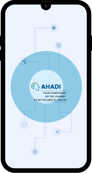 Phone screenshots of AHADI app